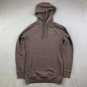 Gymshark Men Sweater Small Brown Hoodie Long Sleeve Legacy Pullover Bodybuilding